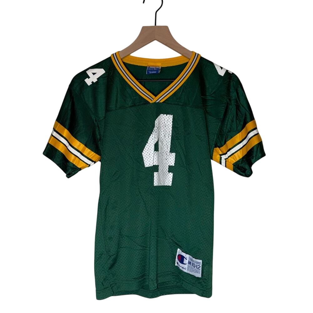 VINTAGE NFL GREEN BAY PACKERS youth Brett Farve mesh athletic football jersey M
